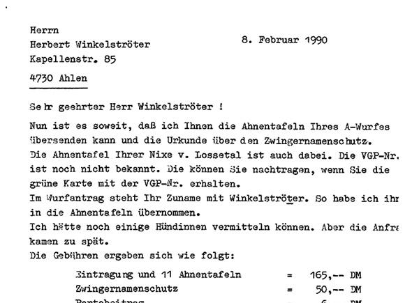 Nelha Ahnentafeln A Wurf